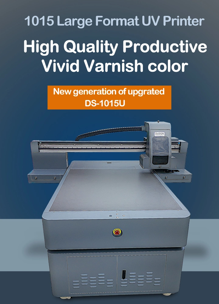 A0 Size Large Format Digital LED Flatbed UV Printer with Varnish