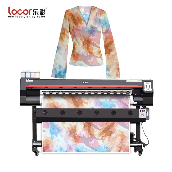 Locor 1.8m/6FT XP600/I3200 Heads Jersey Printer Sublimation Tshirt Textile Fabric Inkjet Printing Machine Printer 